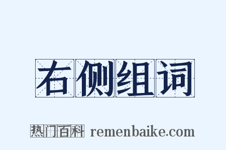 右侧组词是什么意思的图片
